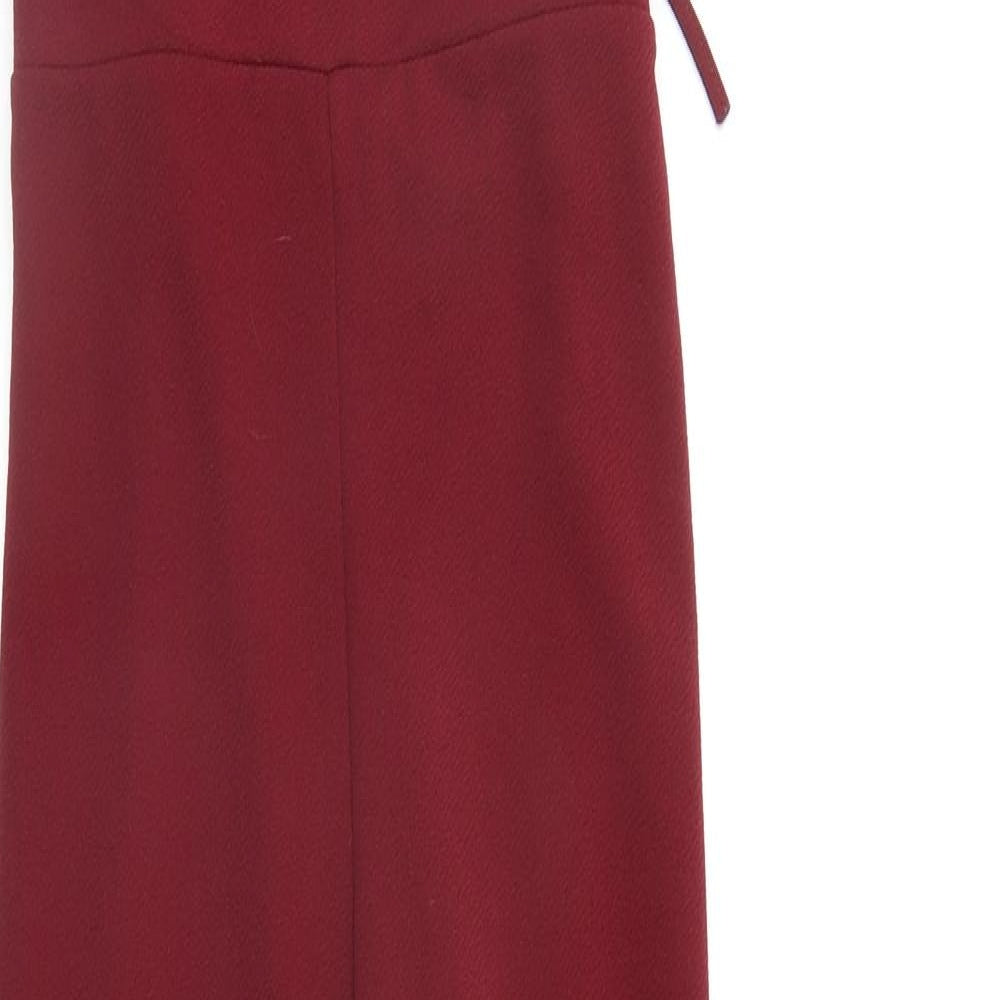 Boohoo Womens Red   Jumpsuit One-Piece Size 10