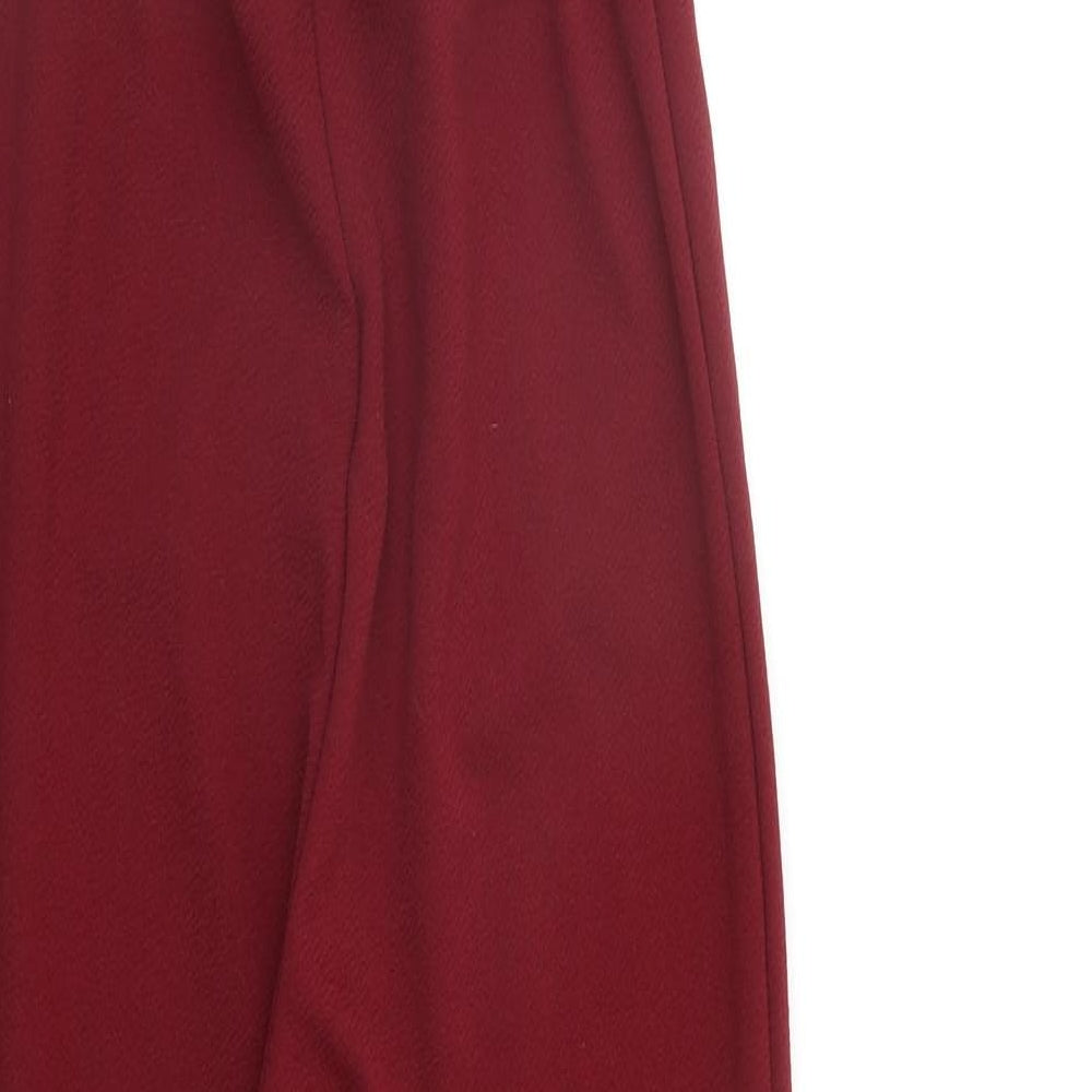 Boohoo Womens Red   Jumpsuit One-Piece Size 10