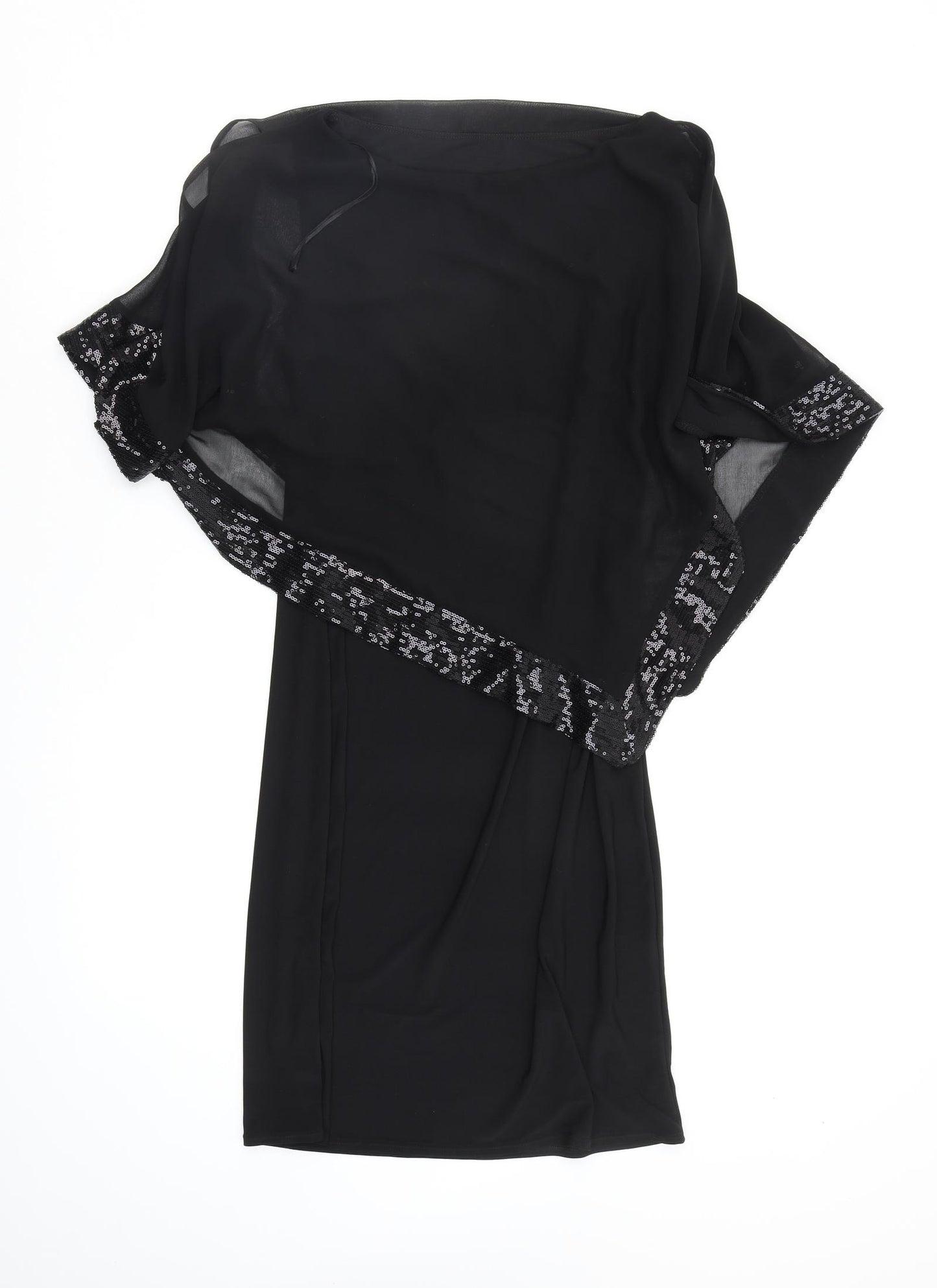 Preworn Womens Black   Fit & Flare  Size 14
