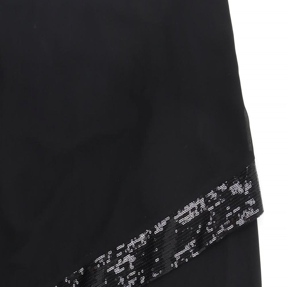 Preworn Womens Black   Fit & Flare  Size 14