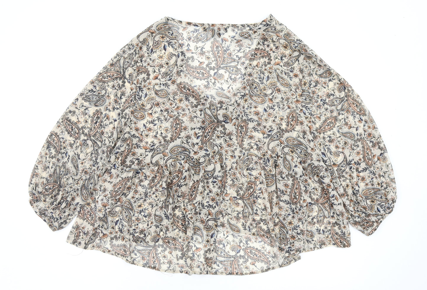 Primark Womens Multicoloured Geometric  Basic Blouse Size 16