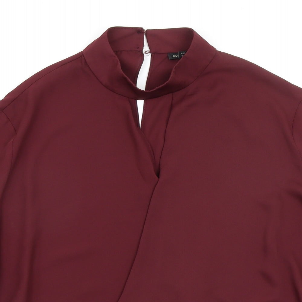 River Island Womens Red   Basic Blouse Size 16