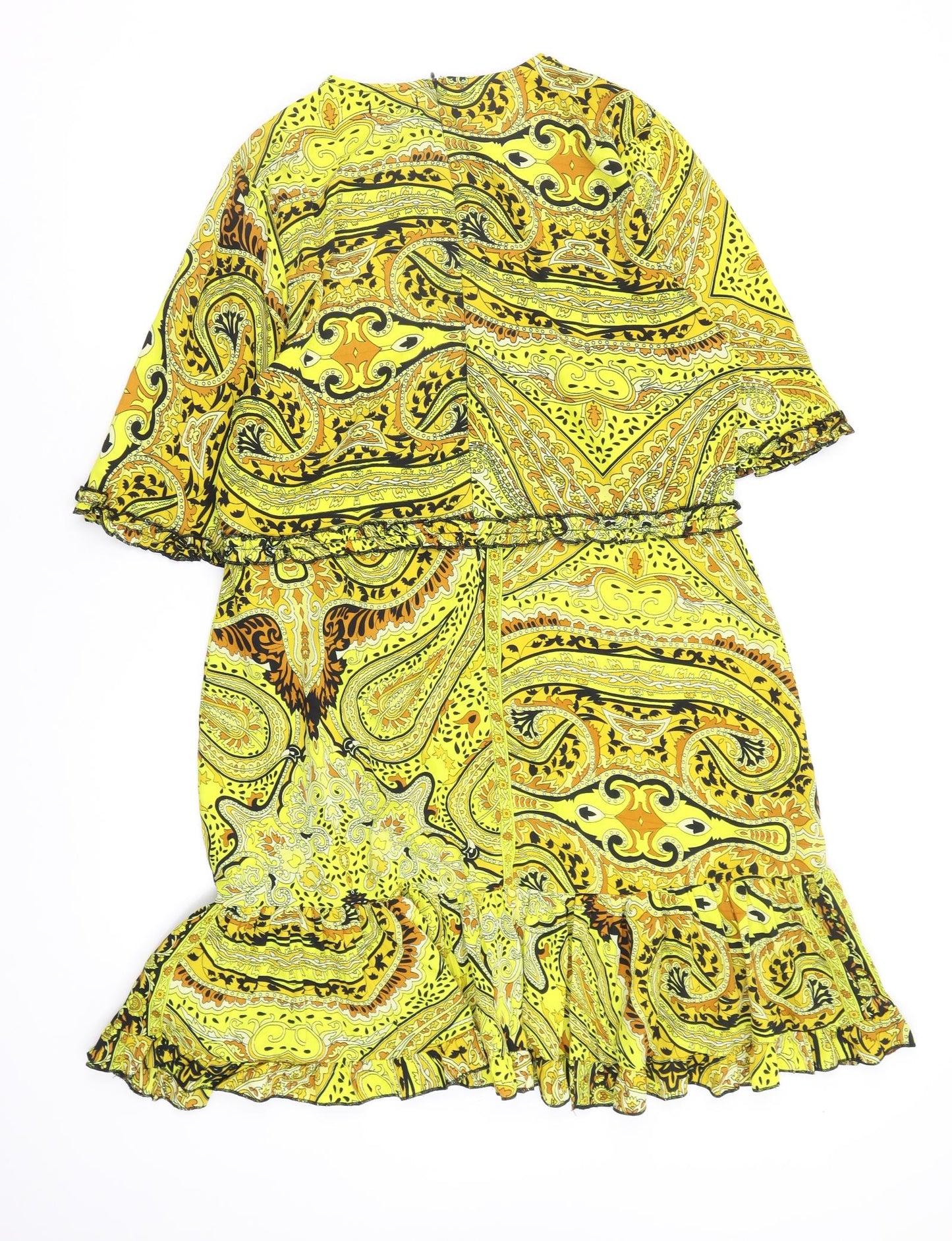 Boohoo Womens Multicoloured Geometric  Fit & Flare  Size 18