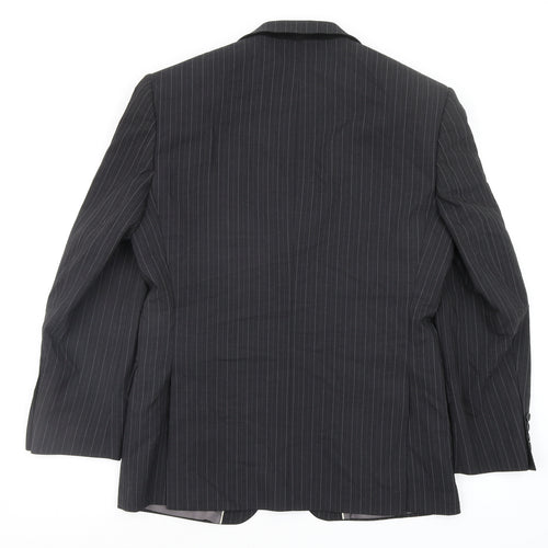 M&S Mens Grey Striped  Jacket Blazer Size S