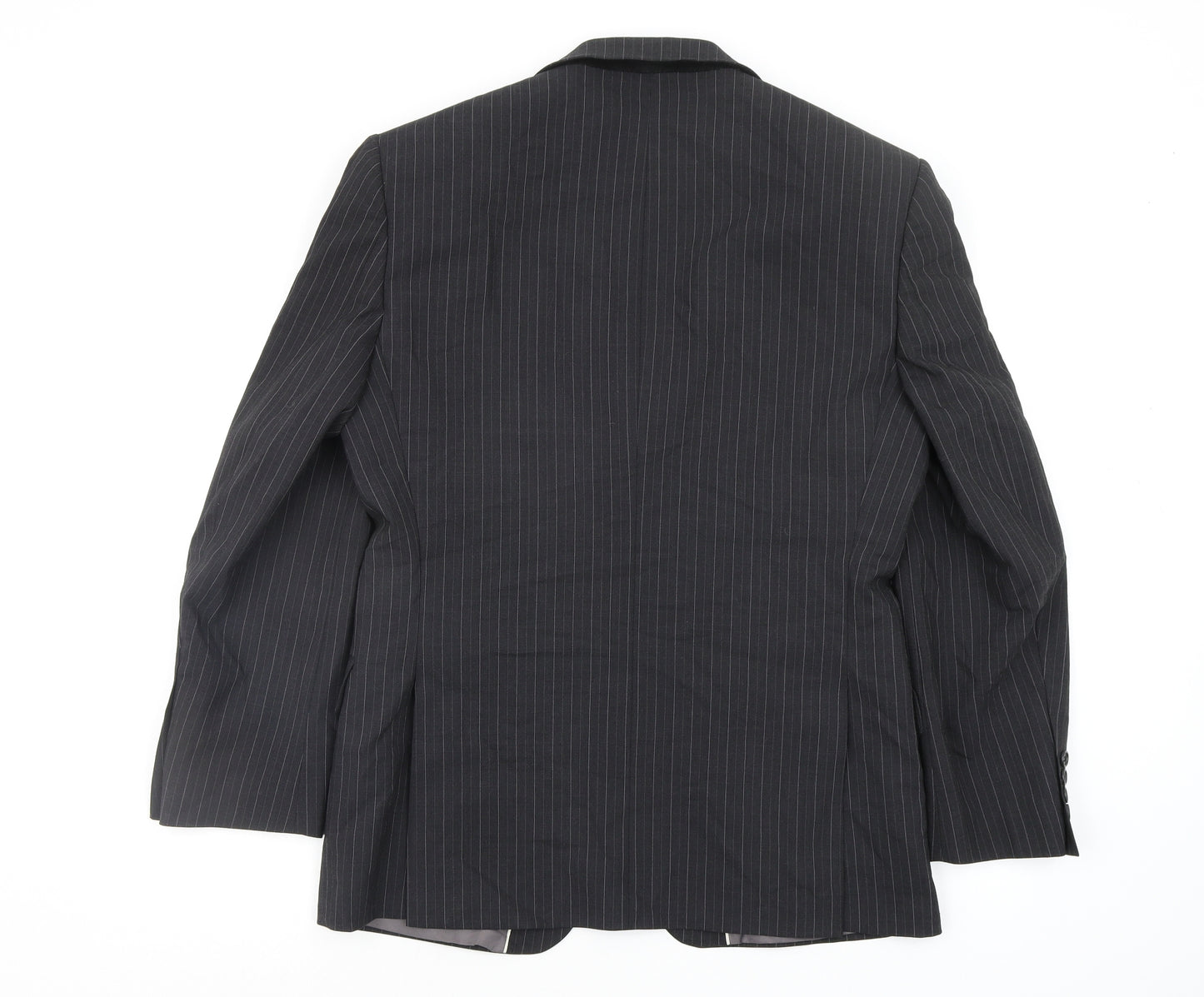 M&S Mens Grey Striped  Jacket Blazer Size S