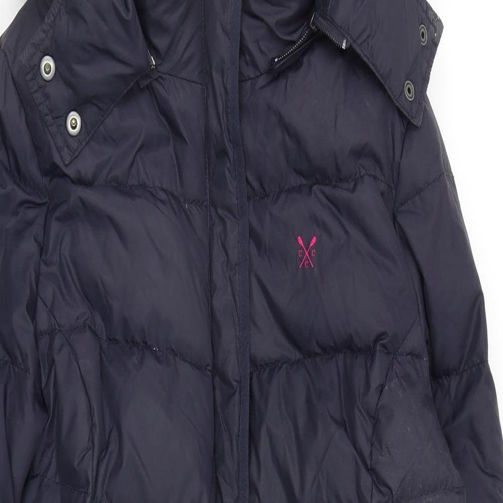 Crew Clothing Womens Blue   Parka Coat Size 14