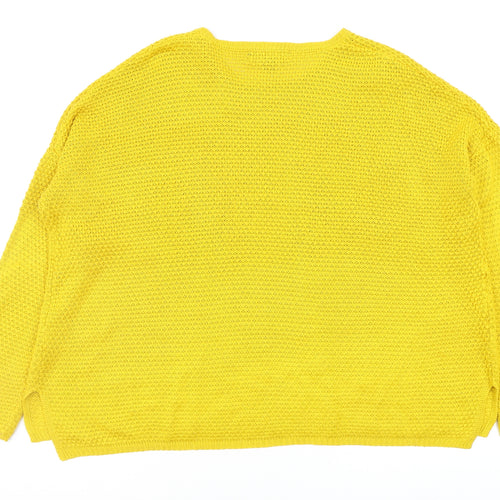 Primark Womens Yellow   Pullover Jumper Size 10