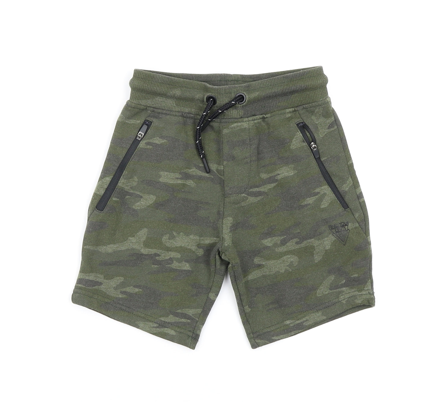 Asda George Boys Green Camouflage  Sweat Shorts Size 5-6 Years
