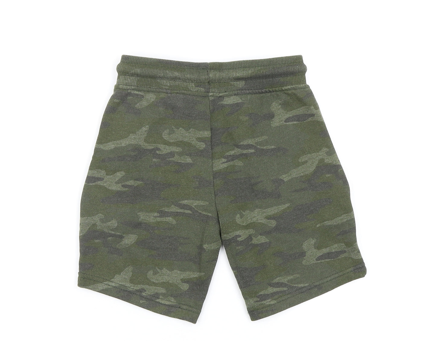 Asda George Boys Green Camouflage  Sweat Shorts Size 5-6 Years