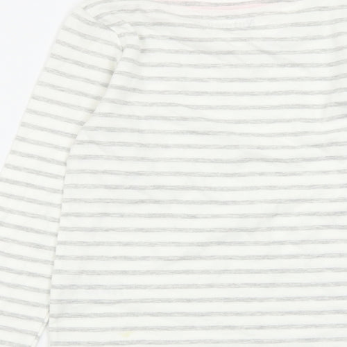 Nutmeg Girls Multicoloured Striped  Basic T-Shirt Size 6-7 Years