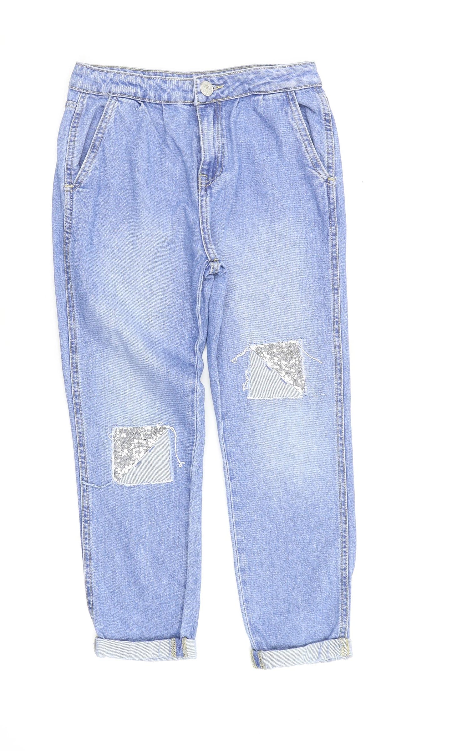 River Island Girls Blue   Straight Jeans Size 10 Years