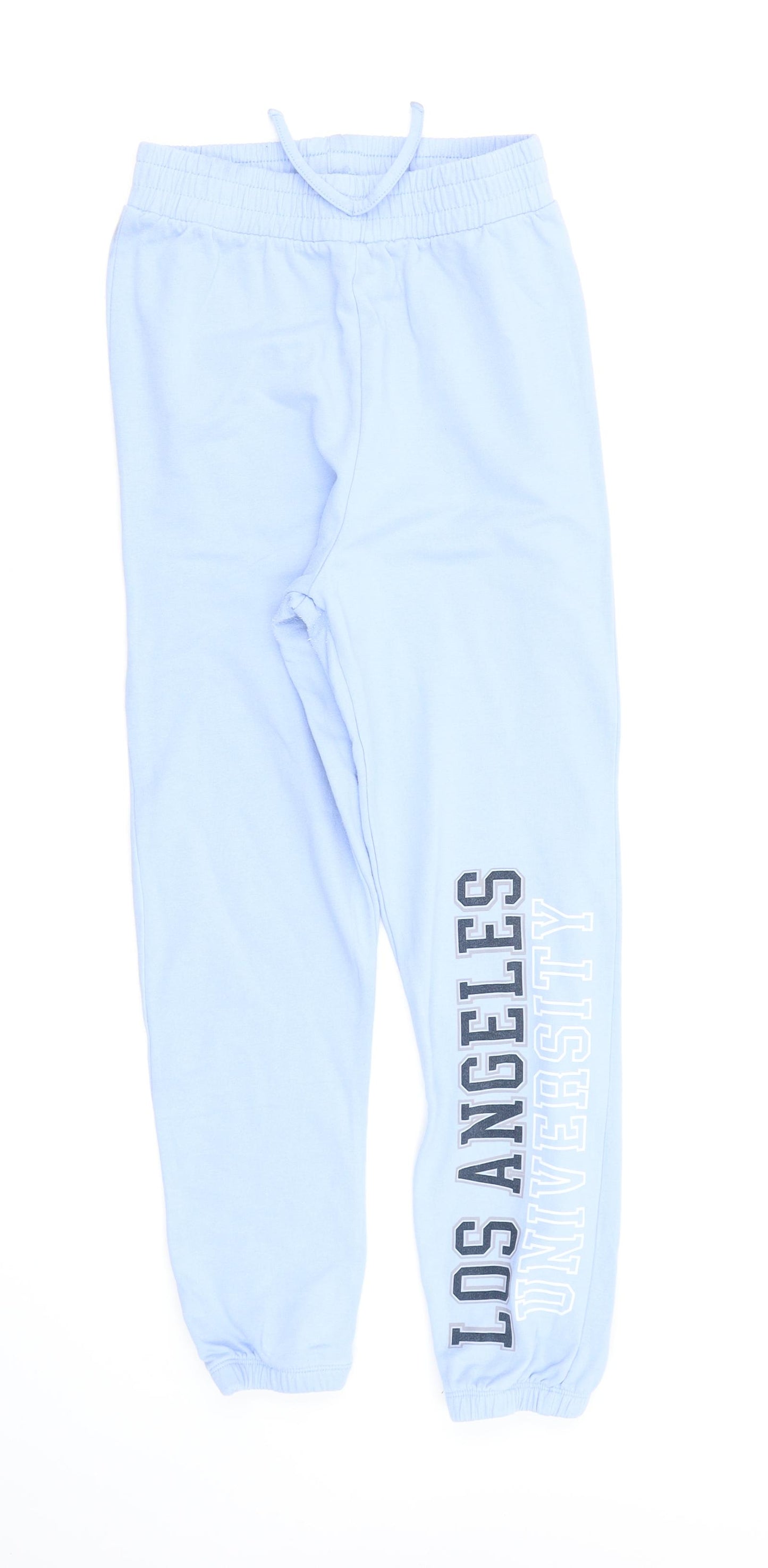 Asda George Girls Blue   Jogger Trousers Size 11-12 Years