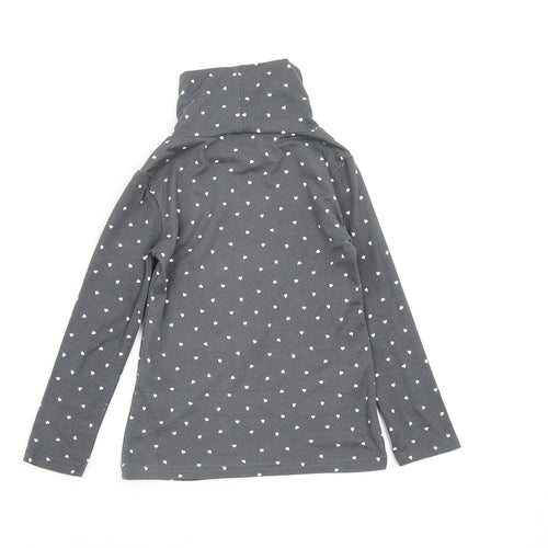 mrp Girls Grey Polka Dot  Basic T-Shirt Size 3-4 Years