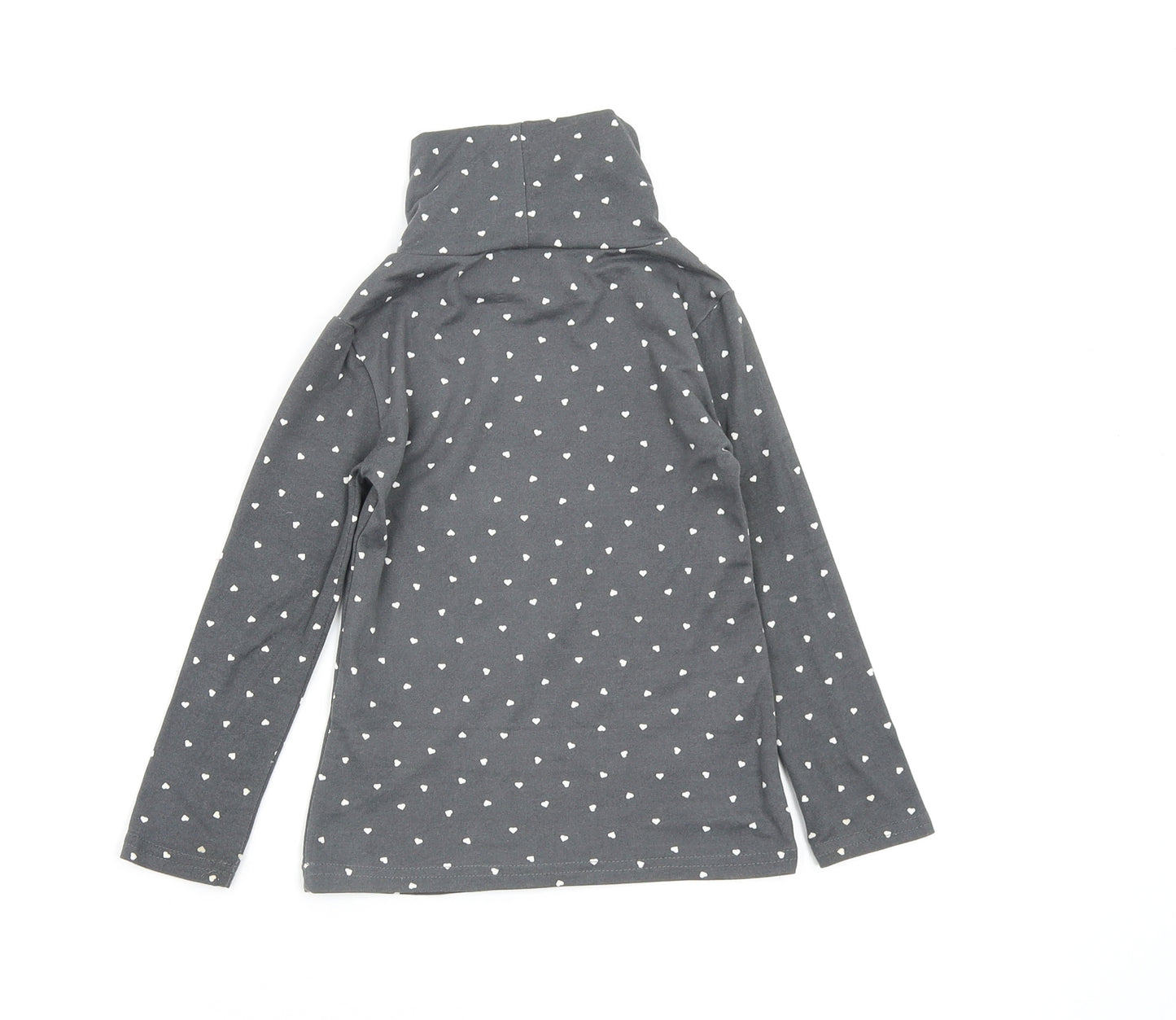 mrp Girls Grey Polka Dot  Basic T-Shirt Size 3-4 Years