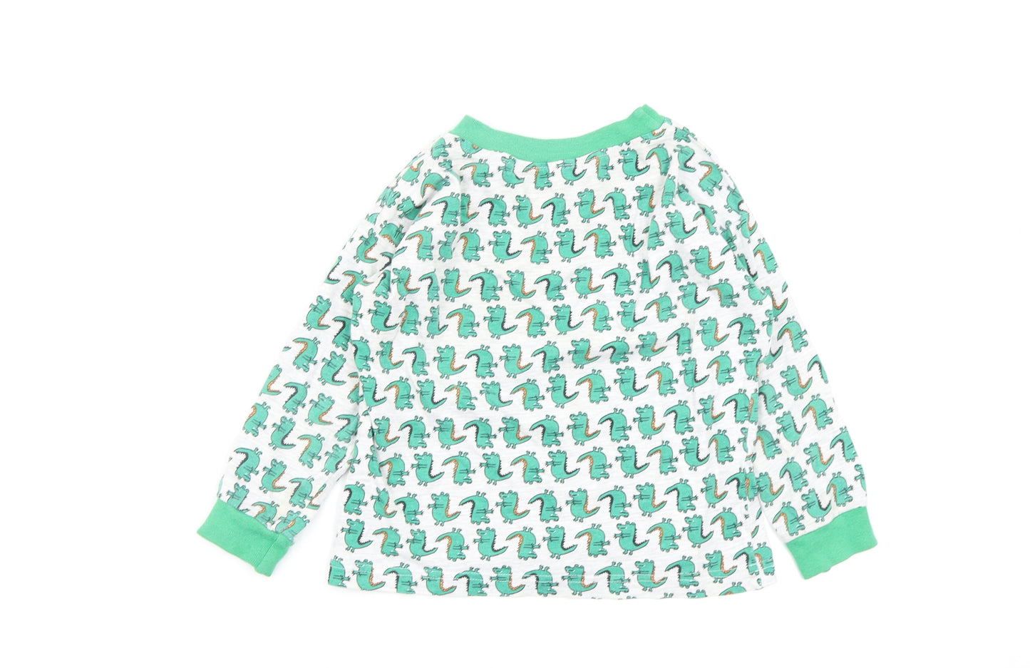 Preworn Boys Multicoloured Animal Print   Pyjama Top Size 4-5 Years