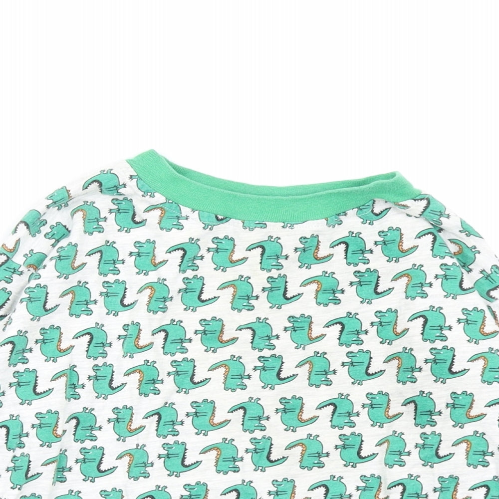 Preworn Boys Multicoloured Animal Print   Pyjama Top Size 4-5 Years