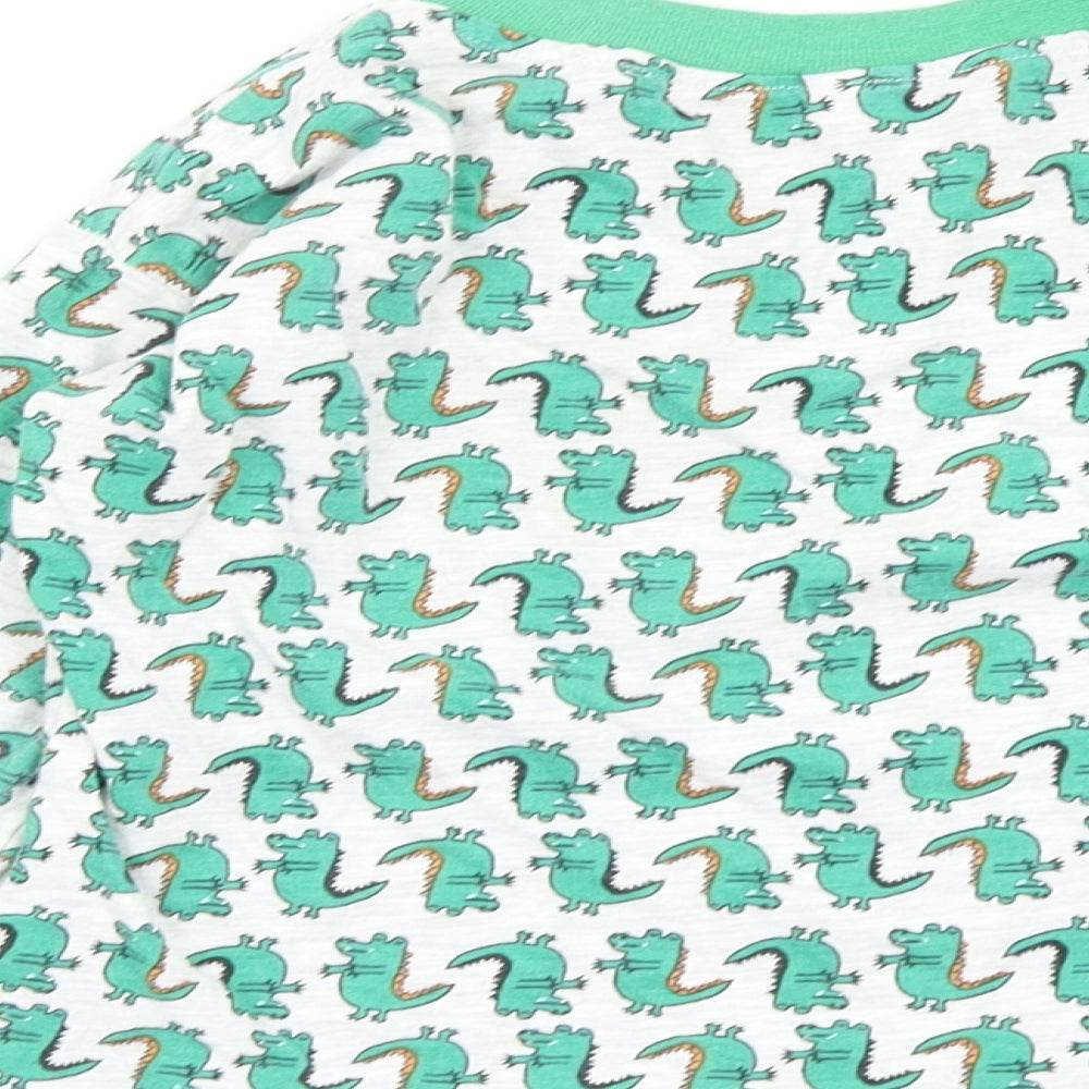 Preworn Boys Multicoloured Animal Print   Pyjama Top Size 4-5 Years