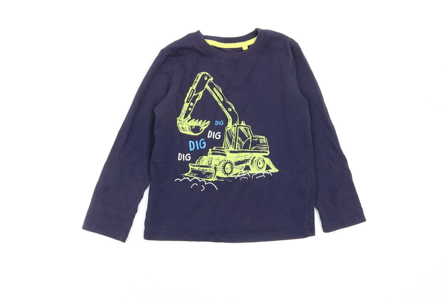 real kids Boys Blue   Basic T-Shirt Size 4-5 Years