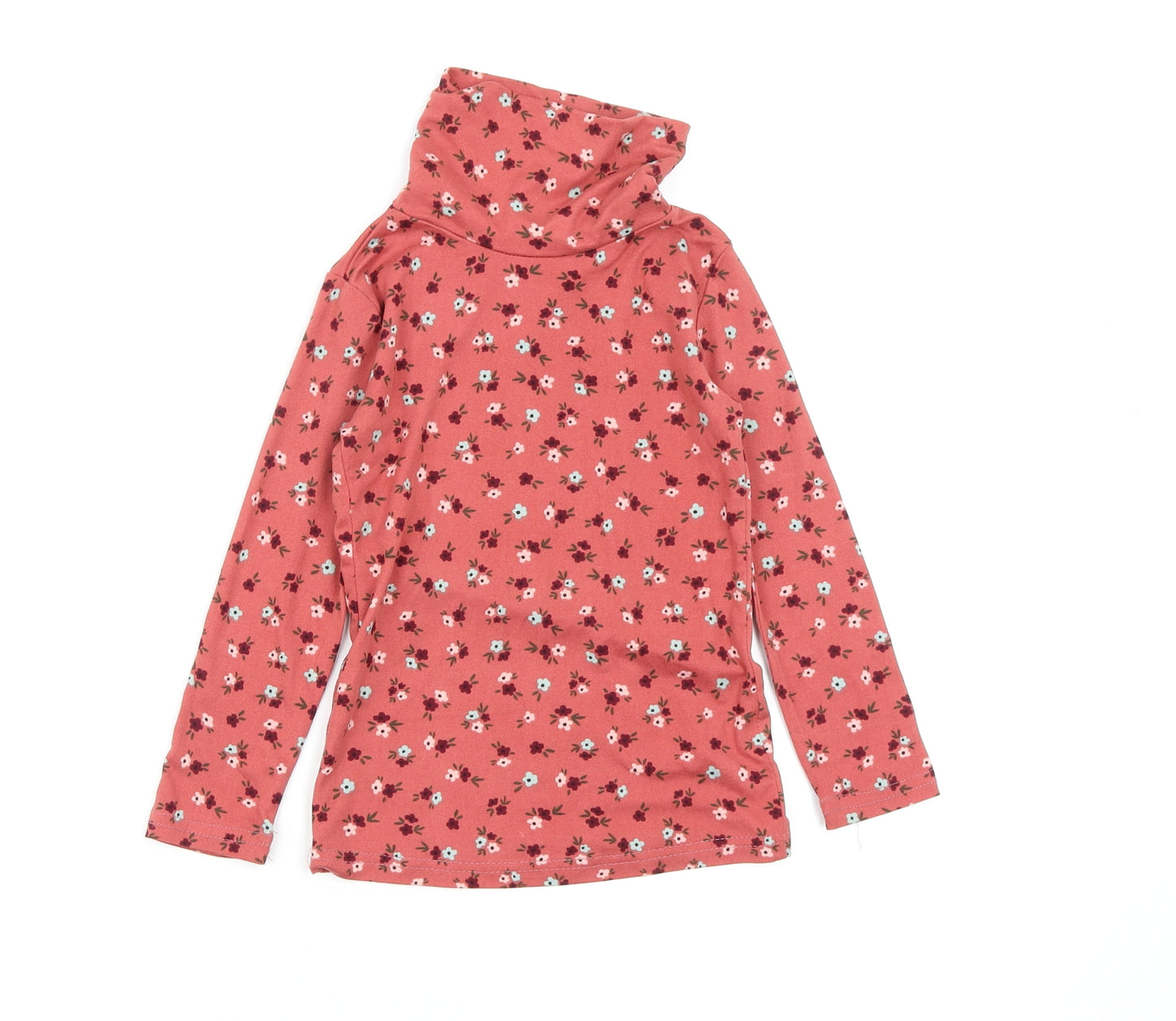 mrp Girls Pink Floral  Basic T-Shirt Size 3-4 Years