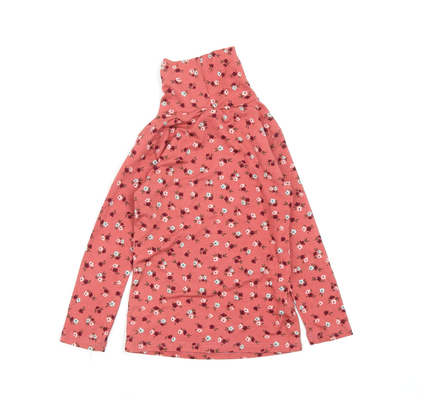 mrp Girls Pink Floral  Basic T-Shirt Size 3-4 Years