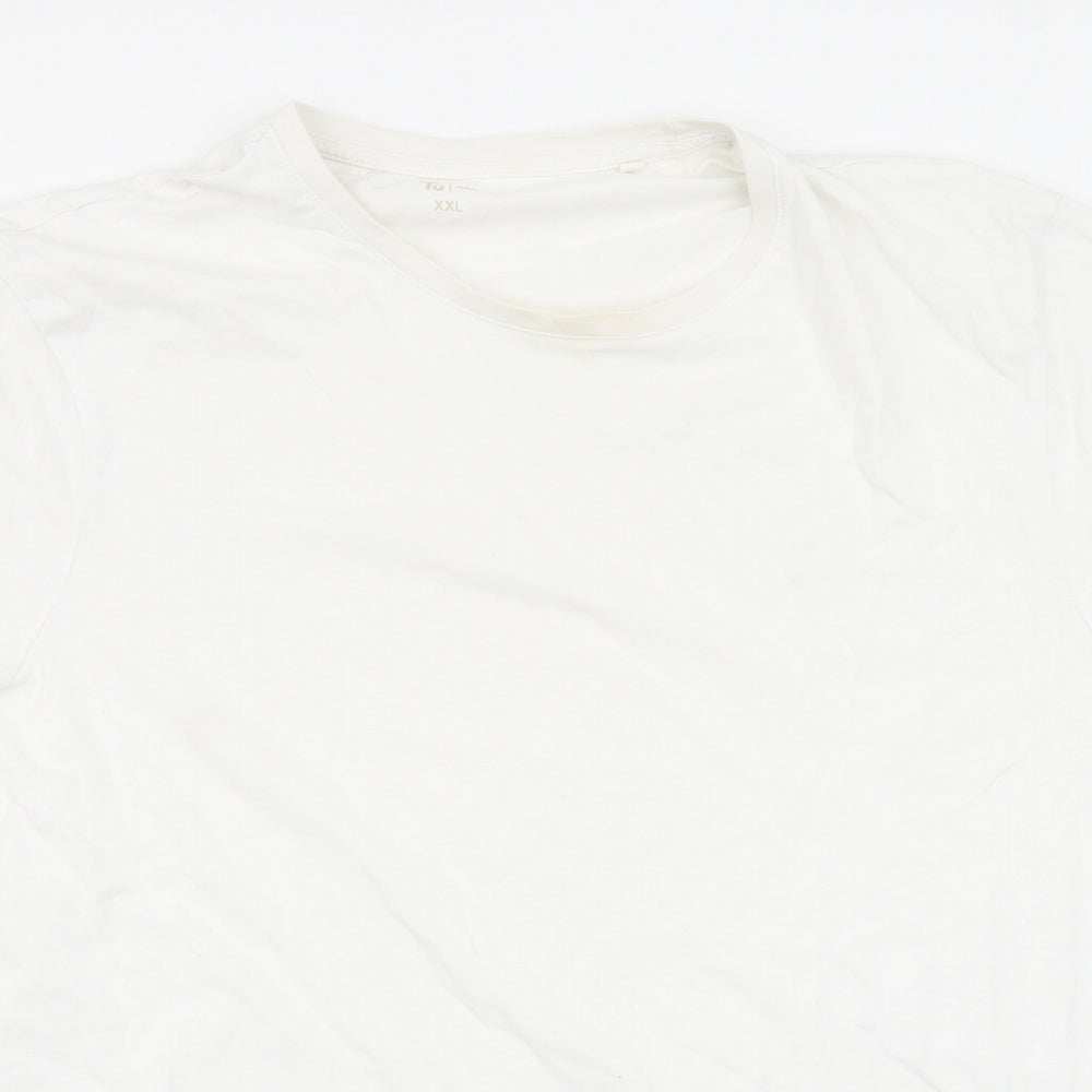 TU Mens White    T-Shirt Size 2XL