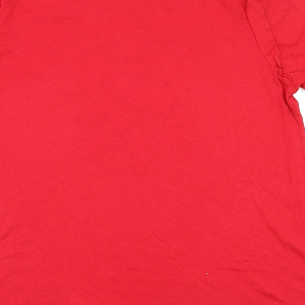 Oasis Womens Red   Basic T-Shirt Size L