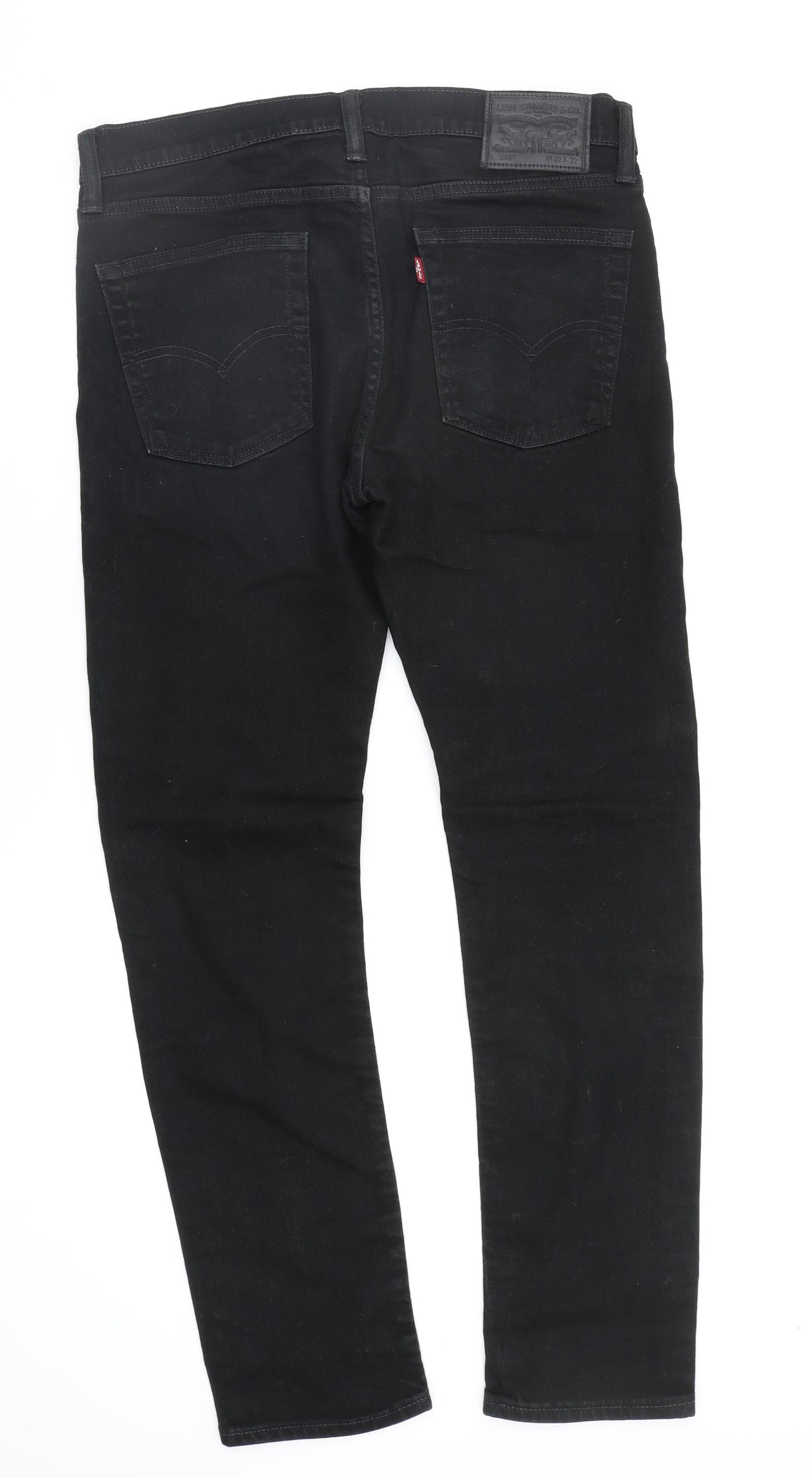 levi Mens Black   Straight Jeans Size 32 in L32 in