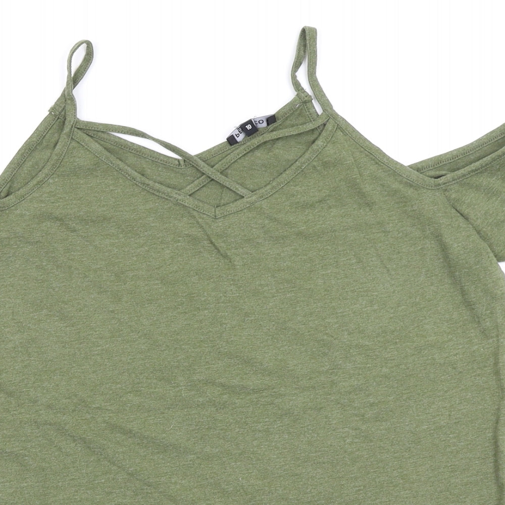 pep and co Womens Green   Basic T-Shirt Size 10