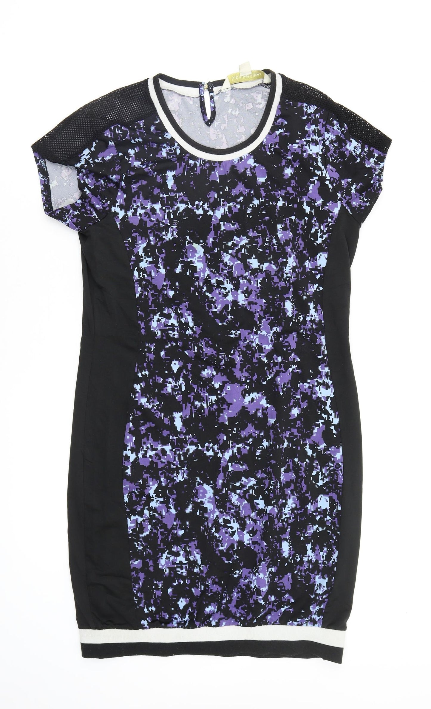 Nicki Minaj Womens Multicoloured Geometric  A-Line  Size L