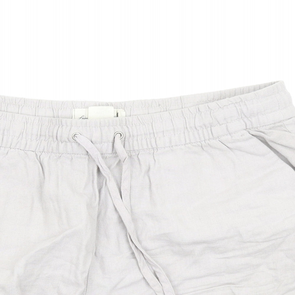 H&M Womens Beige   Hot Pants Shorts Size 8 - Stretch waistband