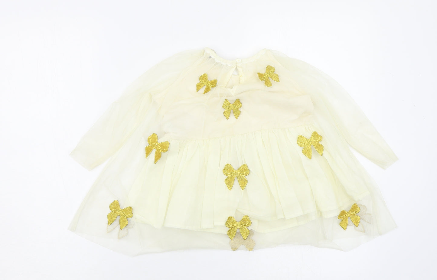 Stella McCartney Girls Beige   Fit & Flare  Size 2 Years