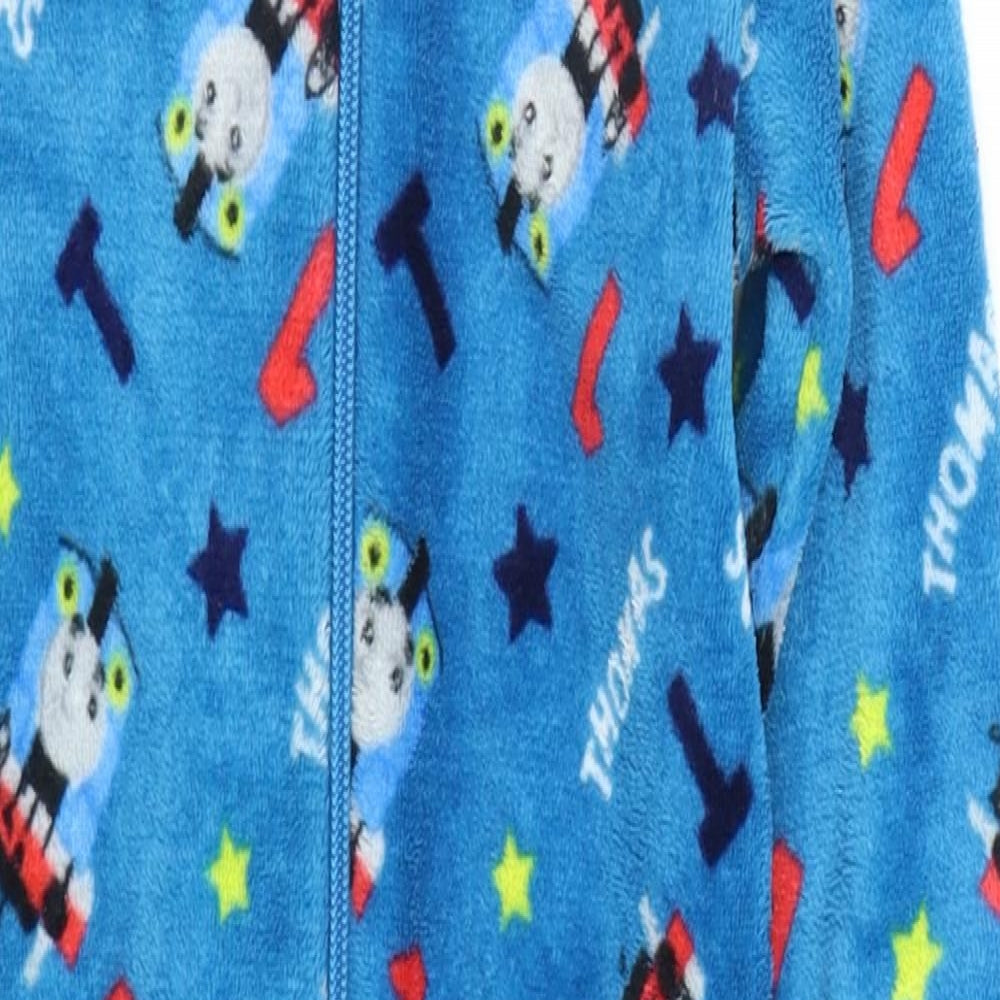 m Boys Blue Geometric  Babydoll One Piece Size 18-24 Months  - thomas the tank engine
