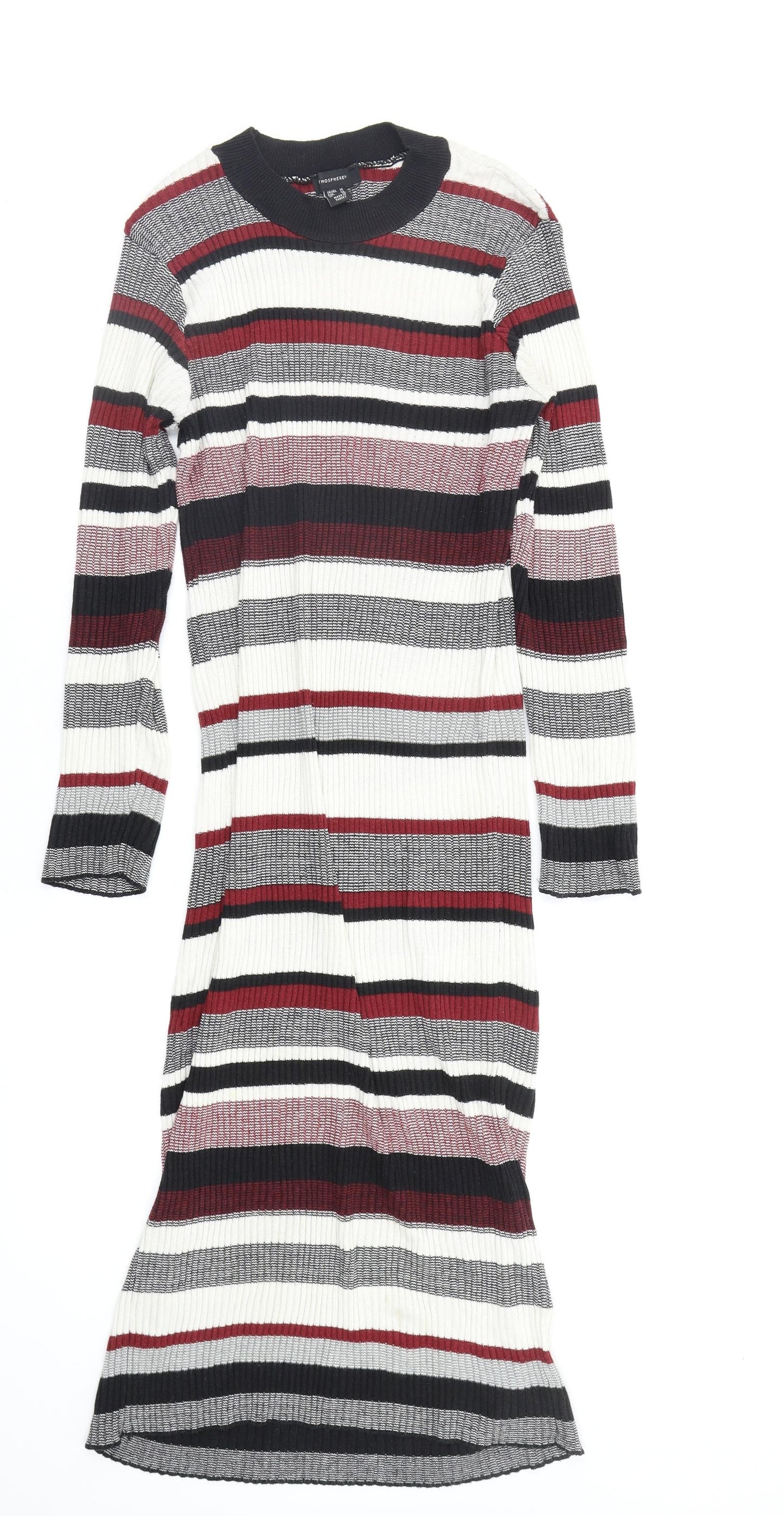 Primark Womens Multicoloured Striped  Fit & Flare  Size 14