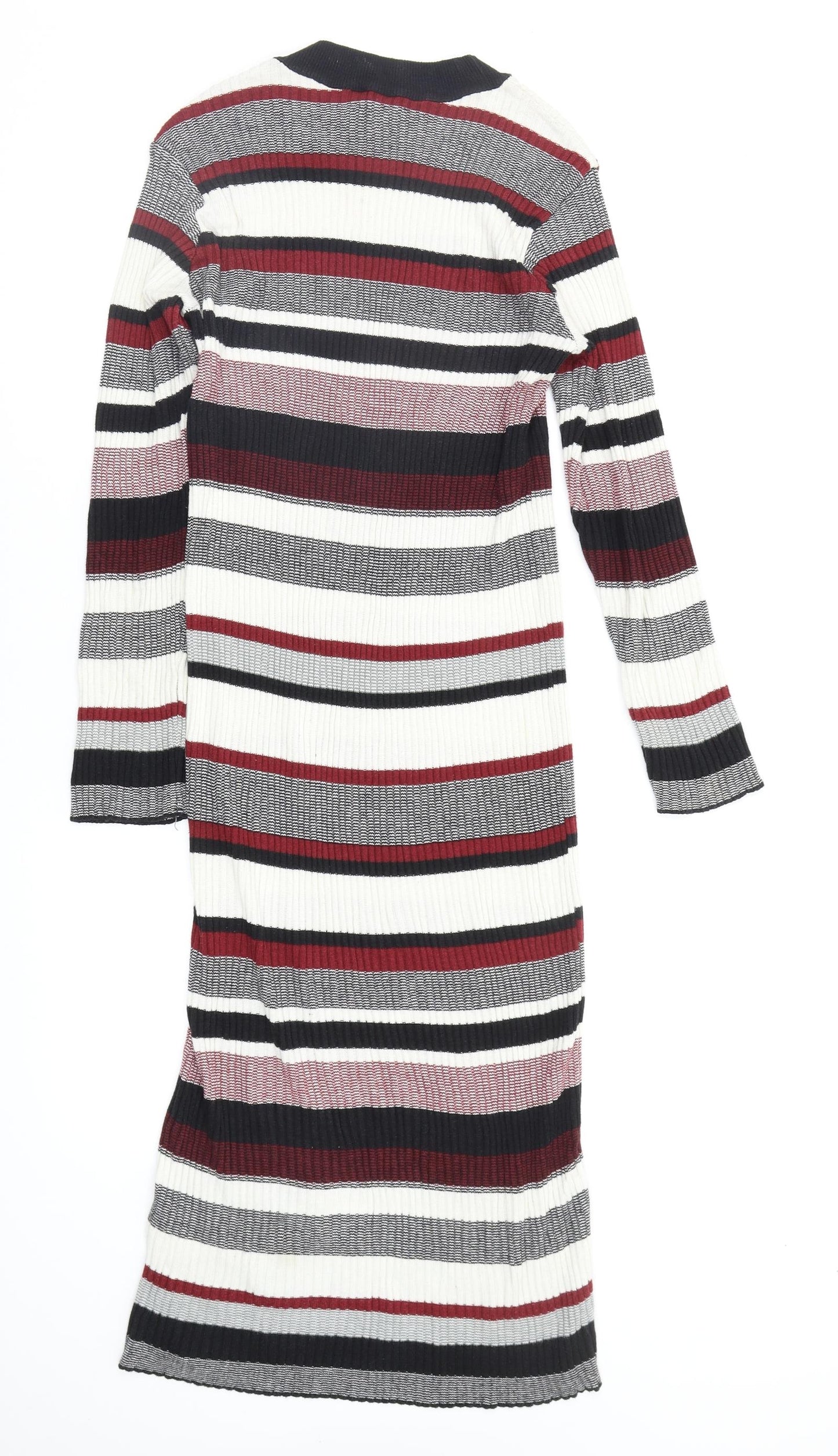 Primark Womens Multicoloured Striped  Fit & Flare  Size 14