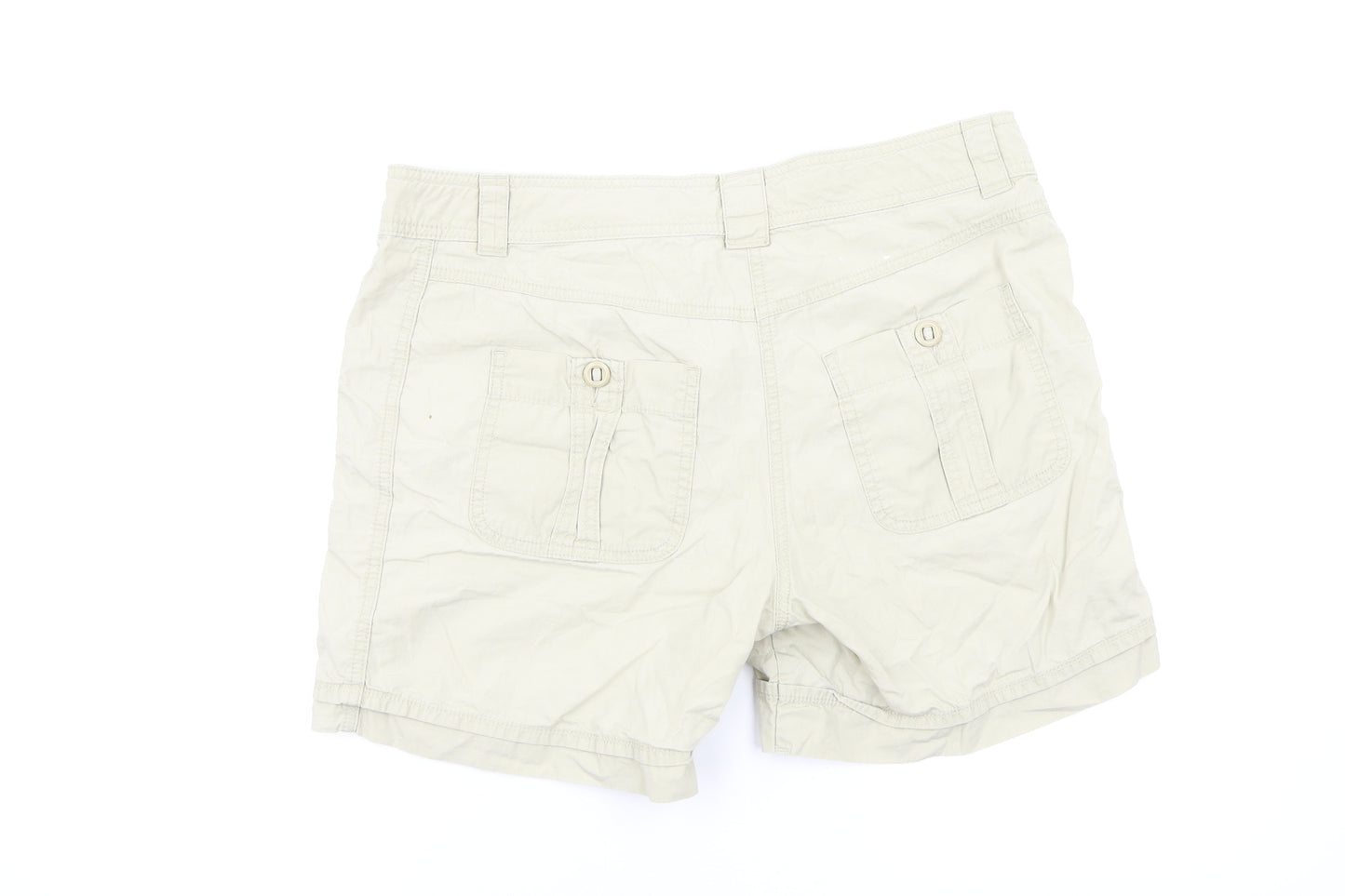 M&S Womens Beige   Chino Shorts Size 14