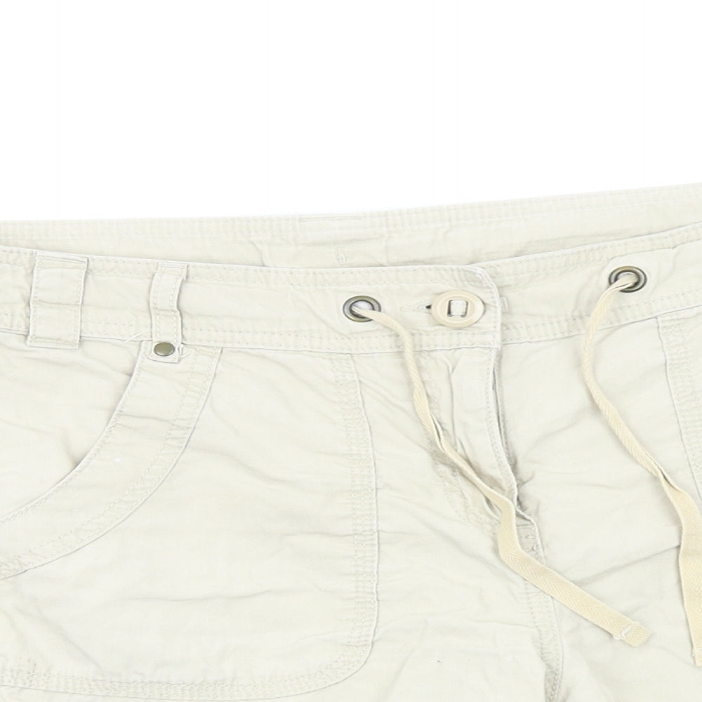 M&S Womens Beige   Chino Shorts Size 14