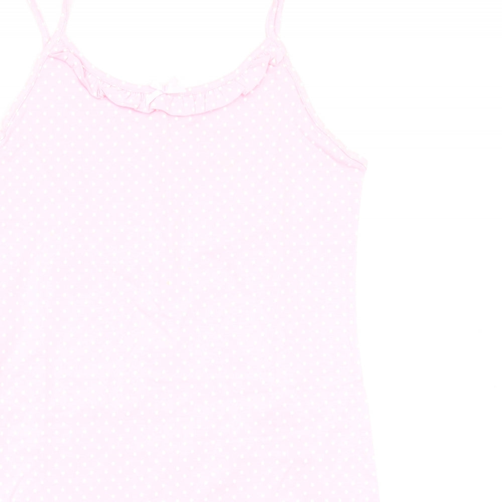 Asda George Womens Pink Polka Dot  Top Dress Size 12