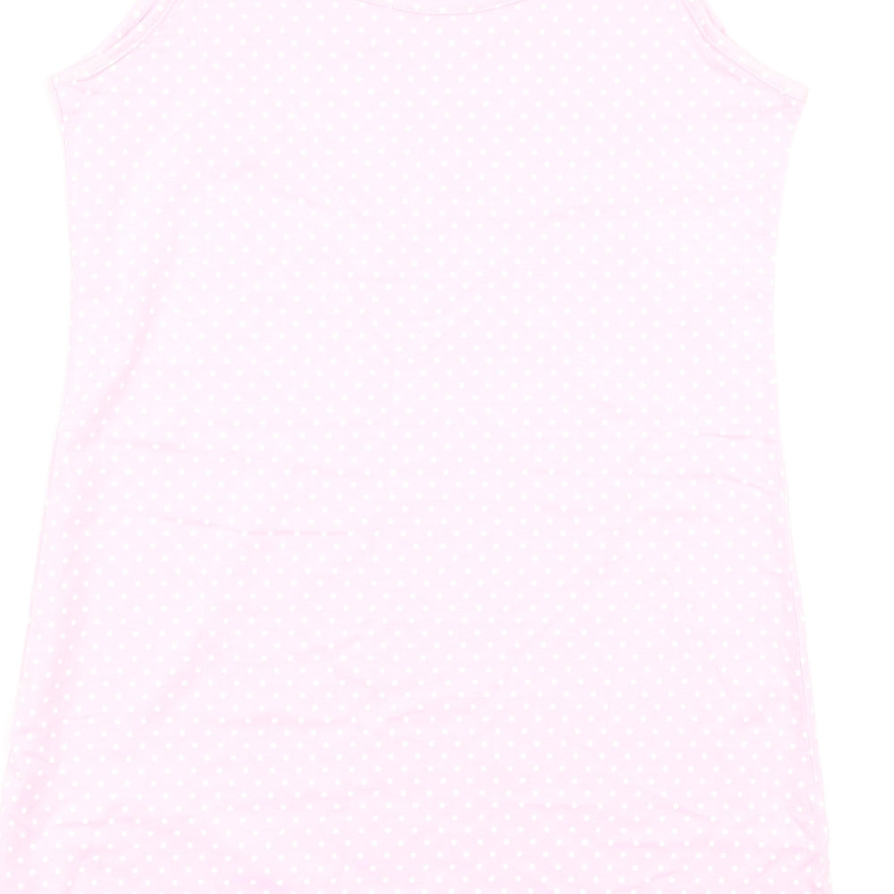 Asda George Womens Pink Polka Dot  Top Dress Size 12