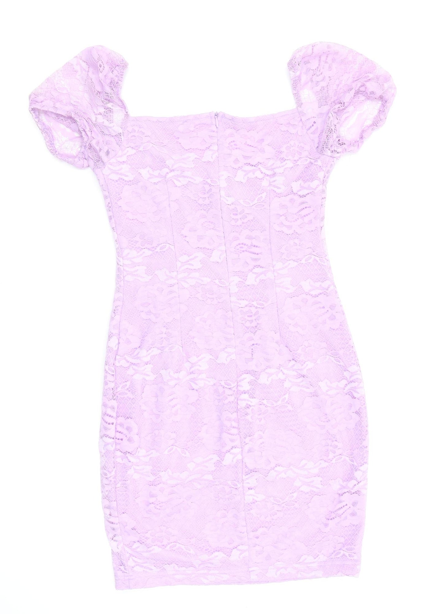 Missguided Womens Purple Floral  Bodycon  Size 8