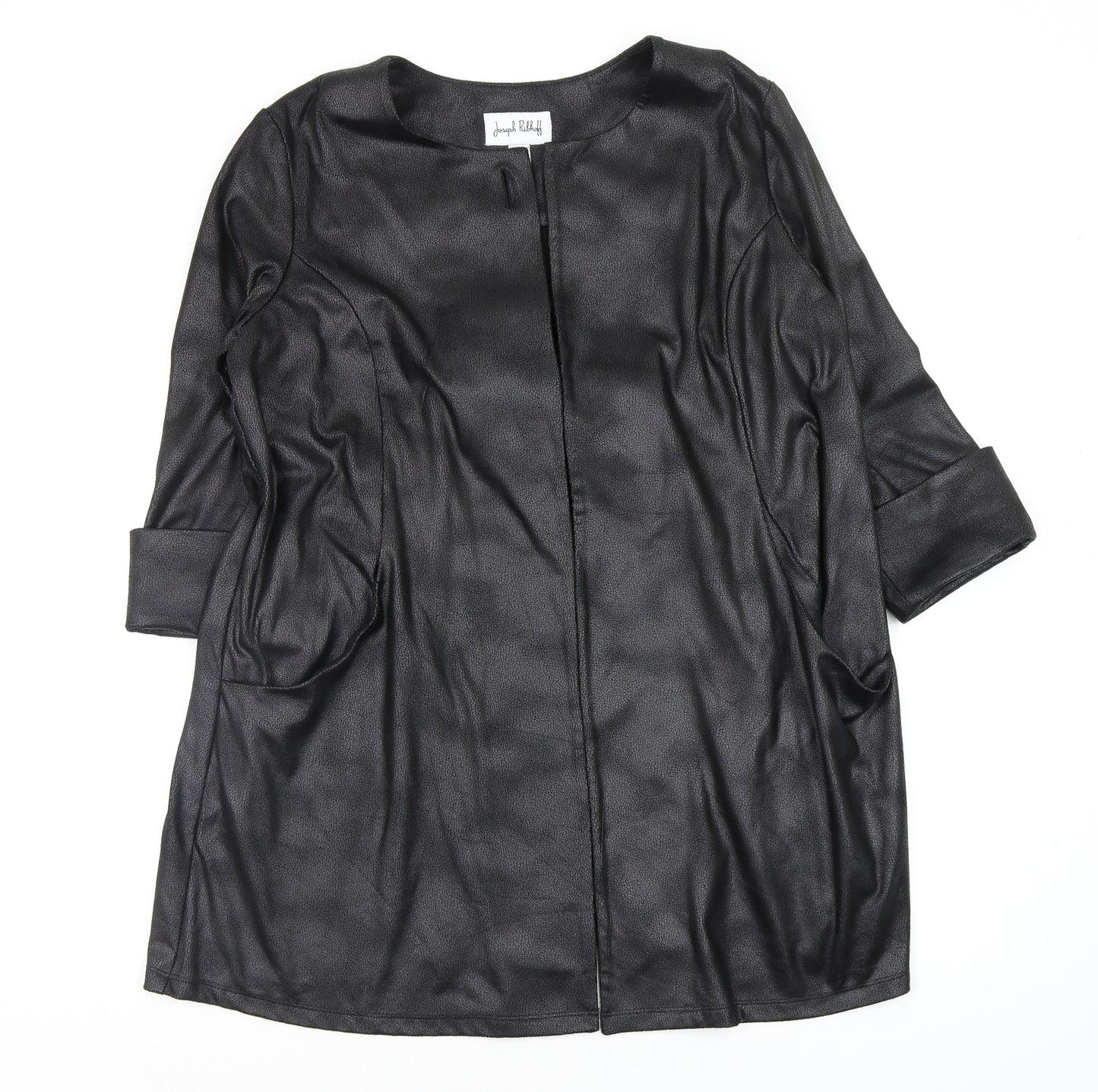 Joseph Ribkoff Womens Black   Overcoat Coat Size 14