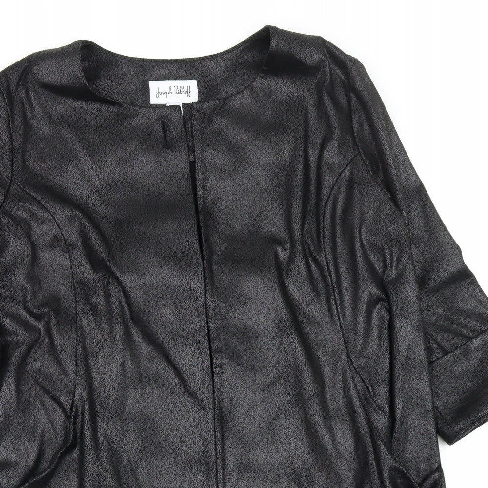Joseph Ribkoff Womens Black   Overcoat Coat Size 14
