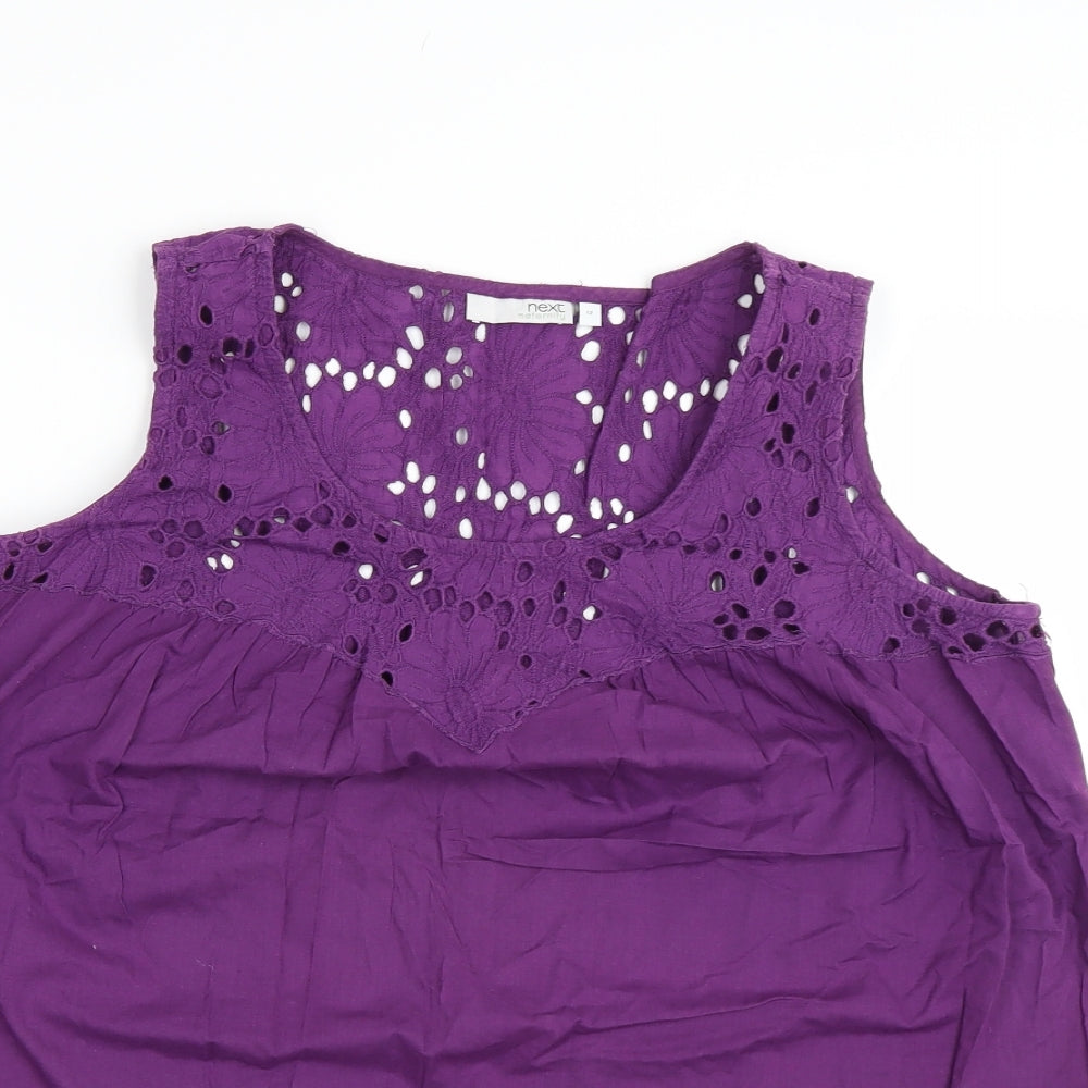 NEXT Womens Purple Floral  Basic Tank Size 12