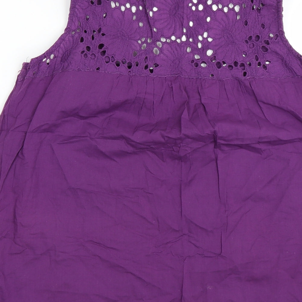 NEXT Womens Purple Floral  Basic Tank Size 12