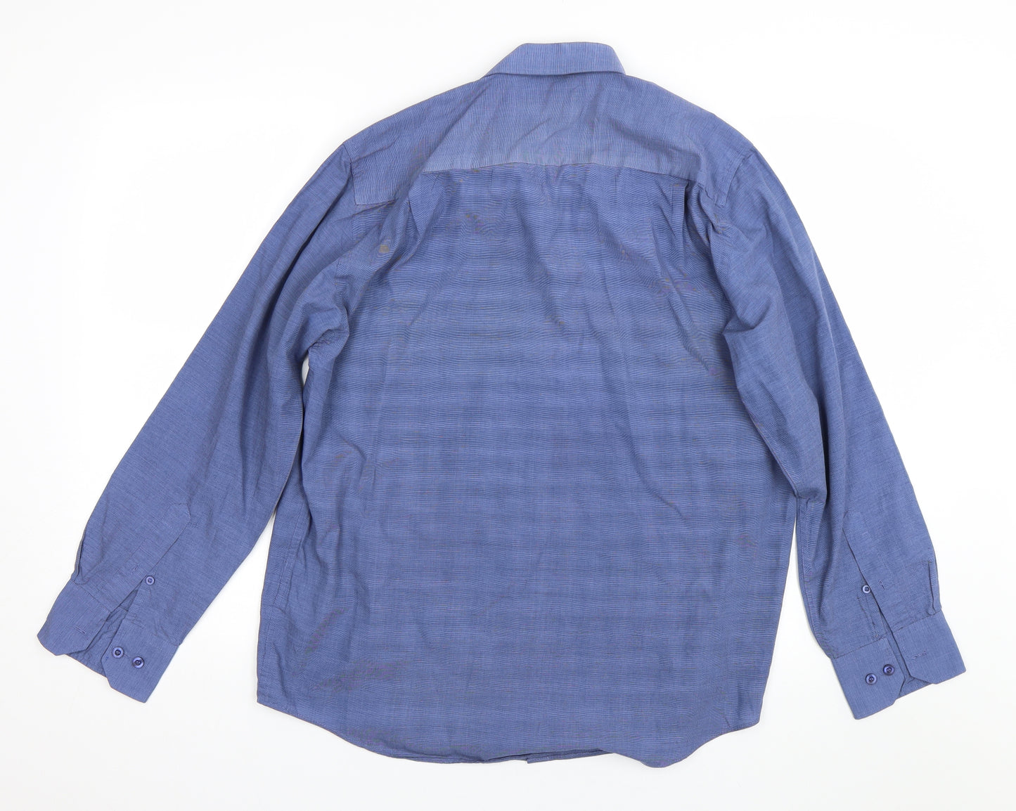 F&F Mens Blue    Dress Shirt Size 15.5
