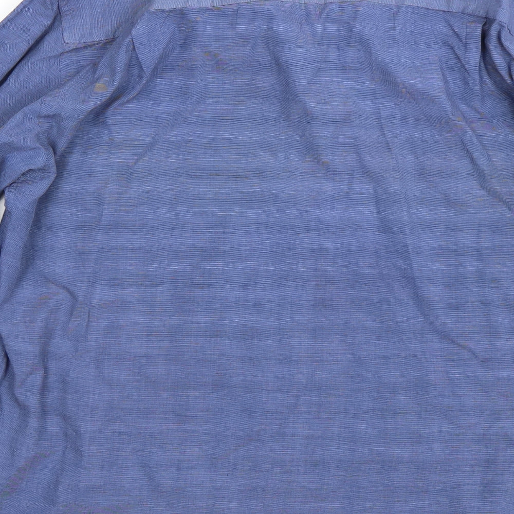 F&F Mens Blue    Dress Shirt Size 15.5
