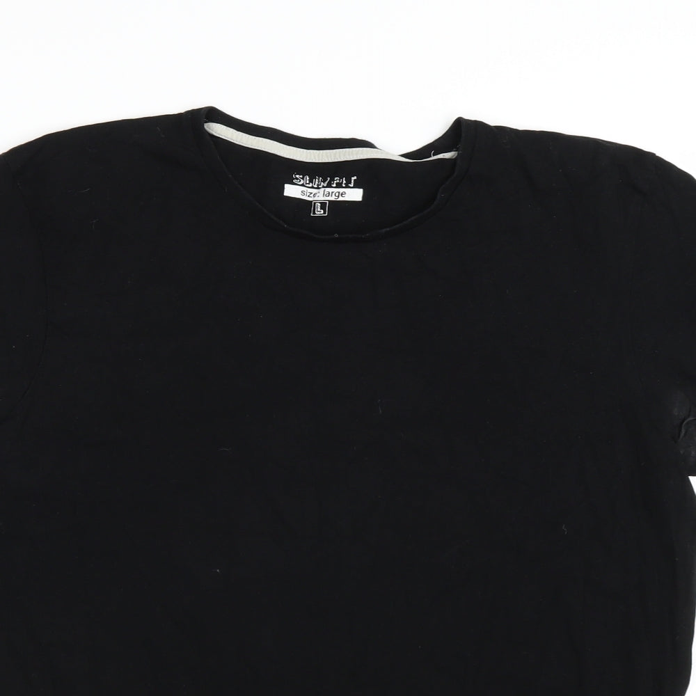 Primark Mens Black    T-Shirt Size L