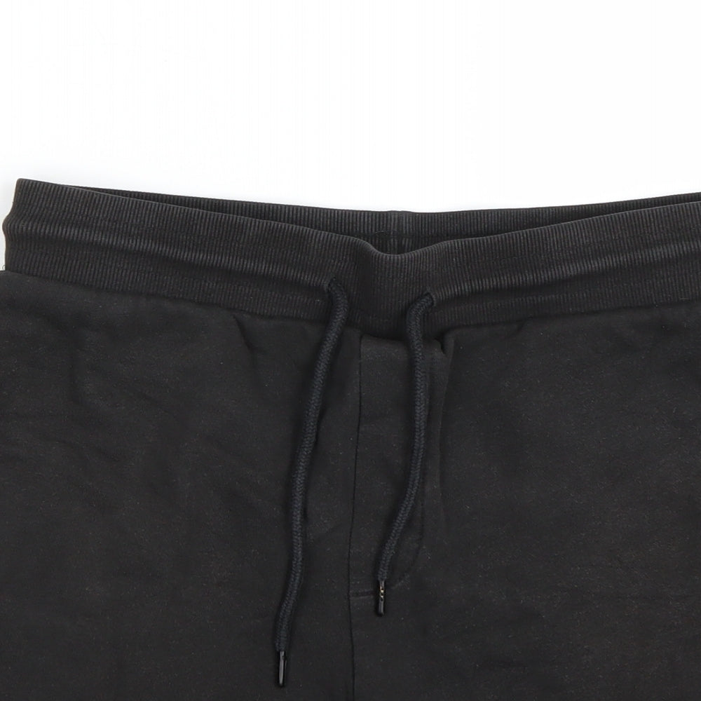 JACK & JONES Mens Black   Sweat Shorts Size S