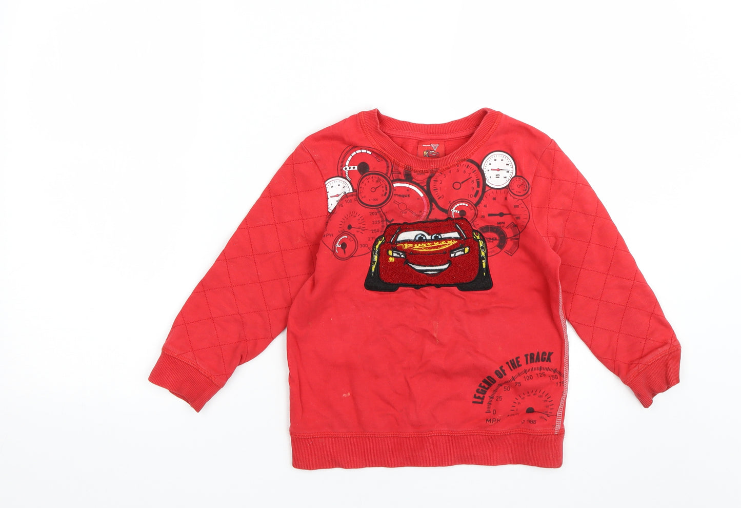 George Boys Red   Pullover Sweatshirt Size 5-6 Years  - Cars Disney