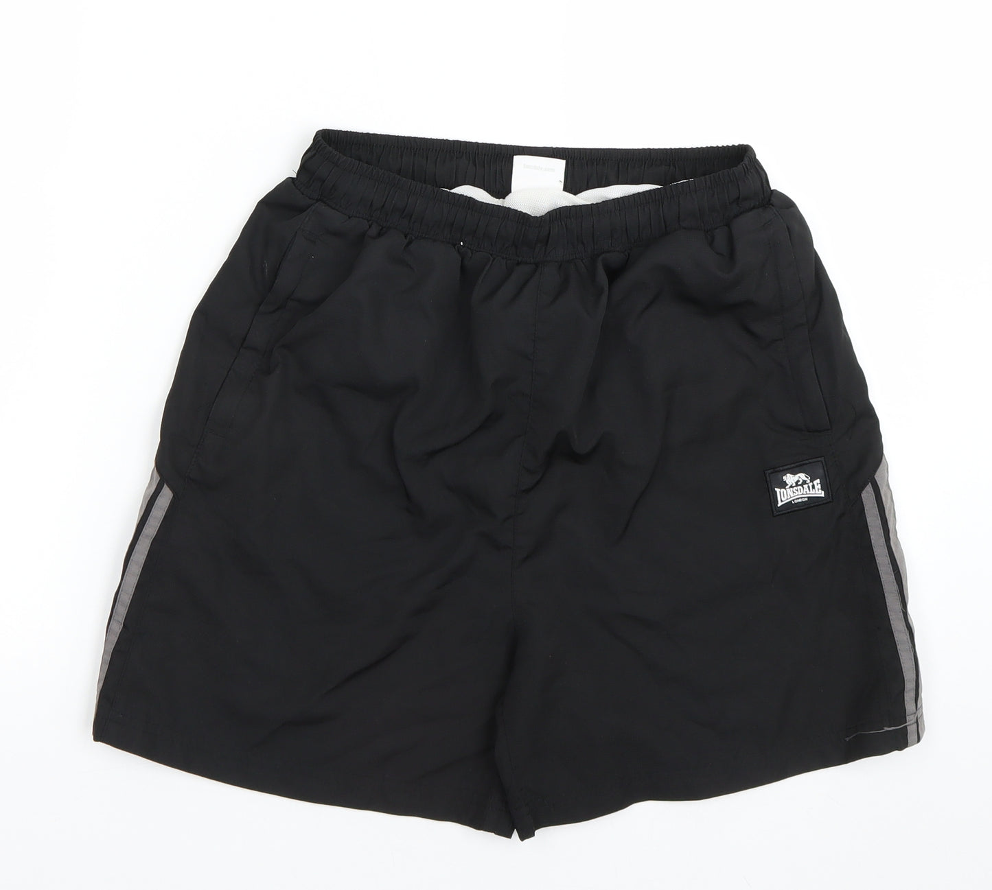 Lonsdale Boys Black   Sweat Shorts Size 13 Years
