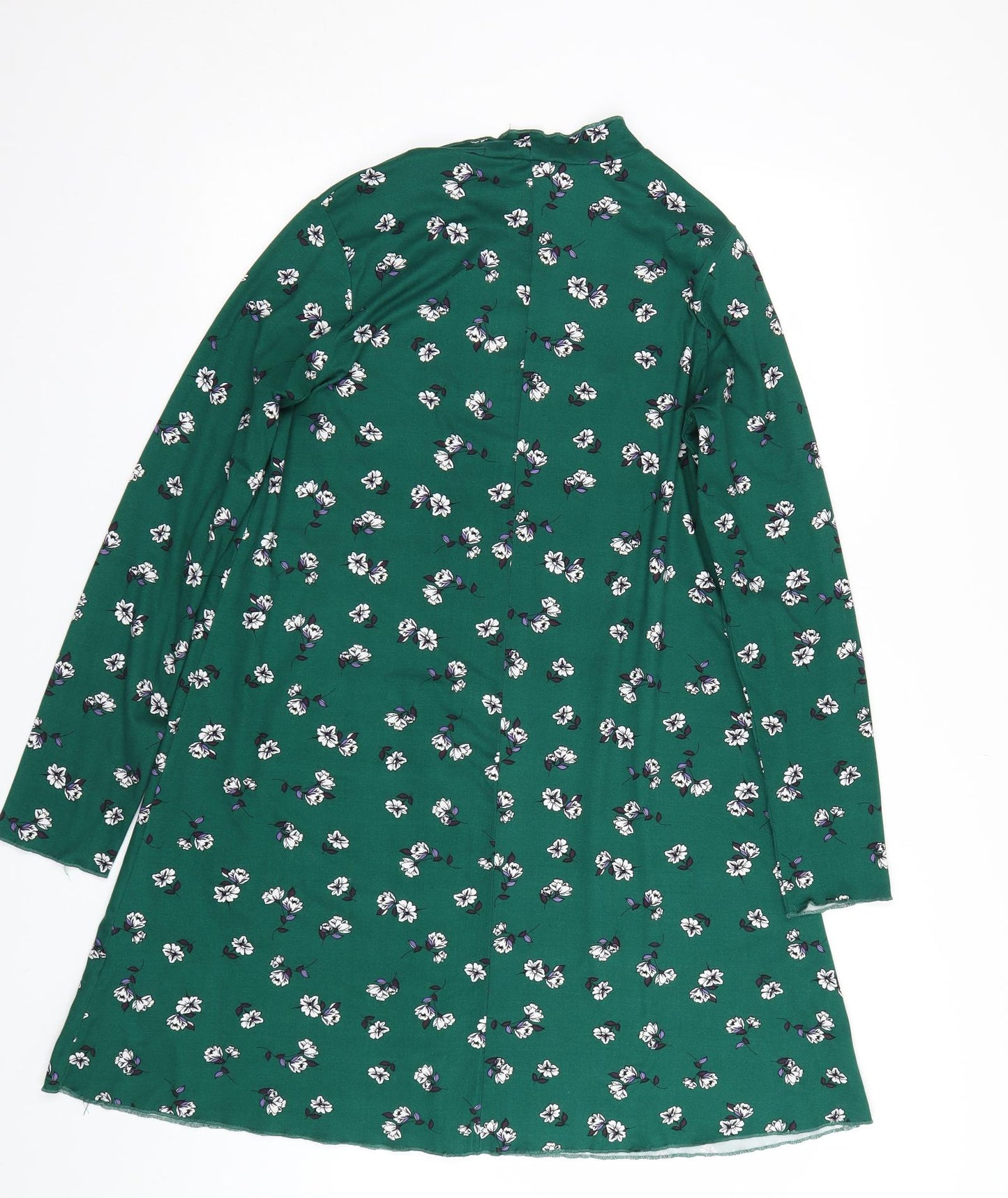 Primark Womens Green Floral  T-Shirt Dress  Size 12
